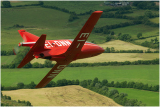 Bede BD-5 EI-DNN turns in for a flypast at Brittas