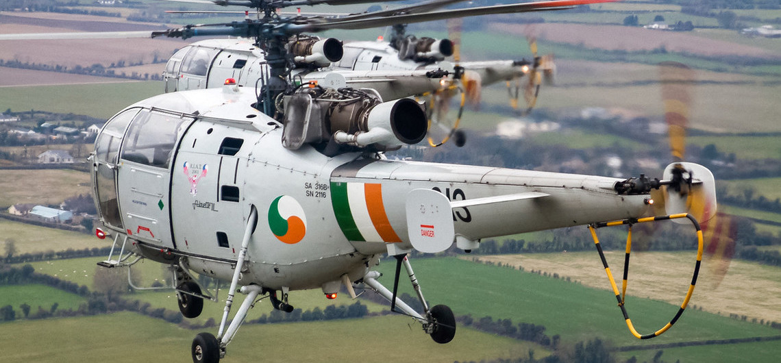 Irish Air Corps Alouette III Air-to-Air